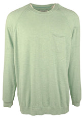 Tommy Bahama Men's Sea Mist Pocket Long Sleeve Pullover Sweater Green 2XL